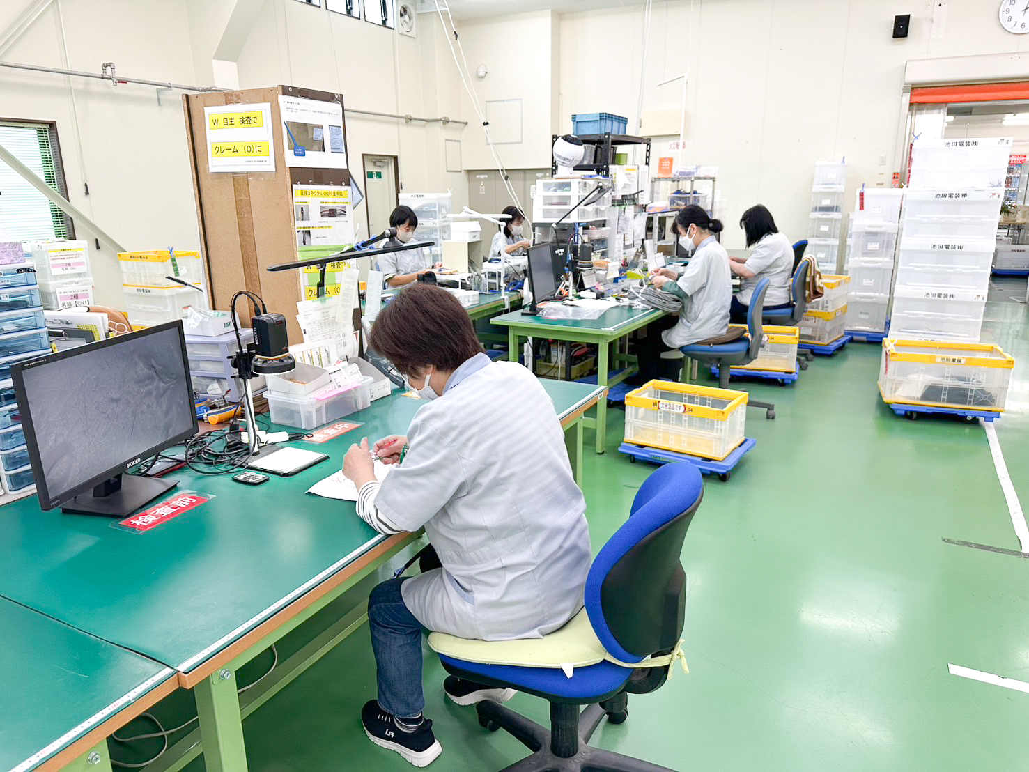 一貫生産作業風景